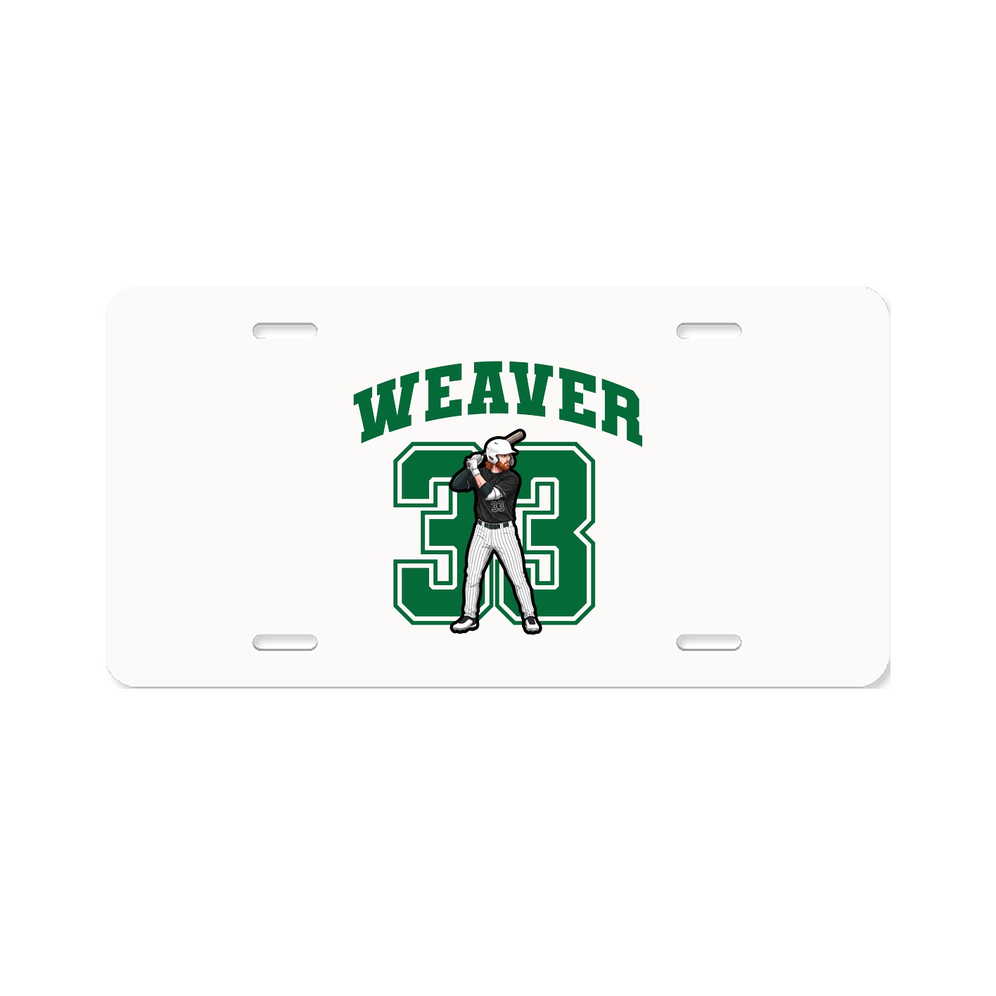 License Plate — Number in Classic