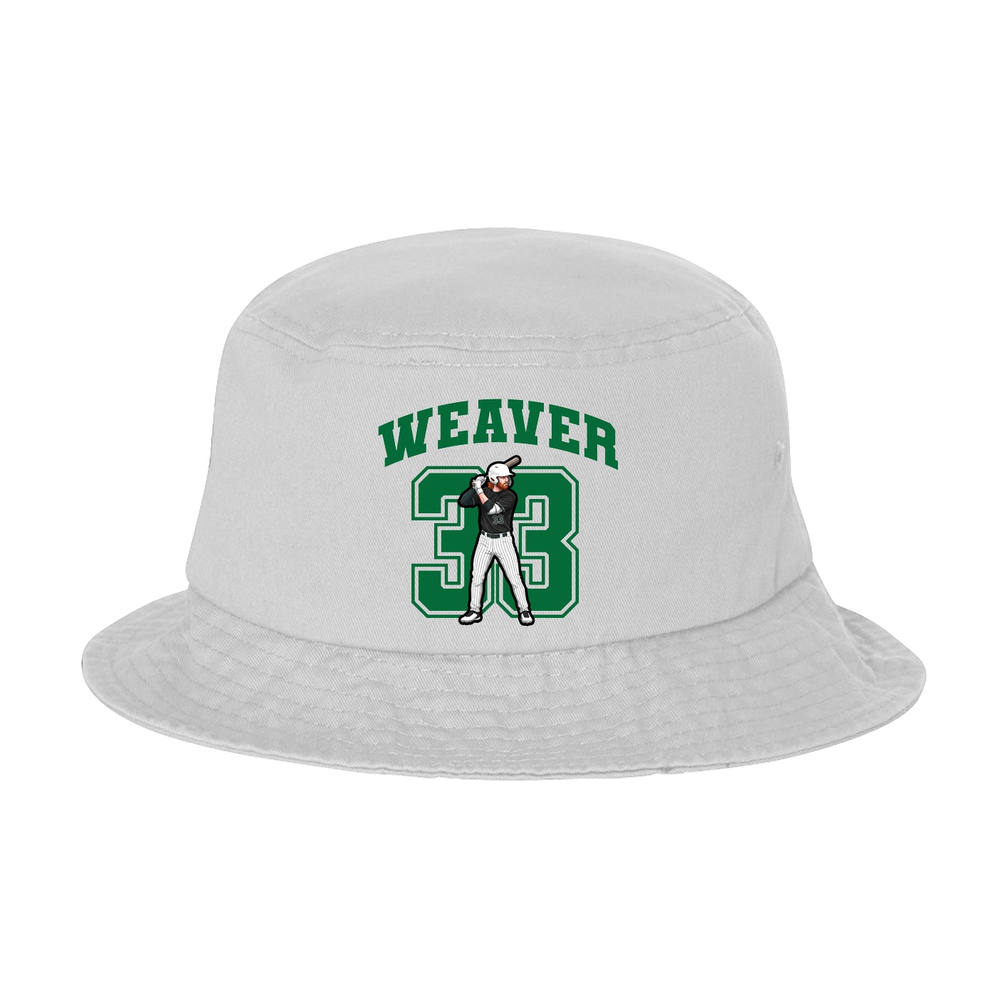Bucket Cap — Number in White