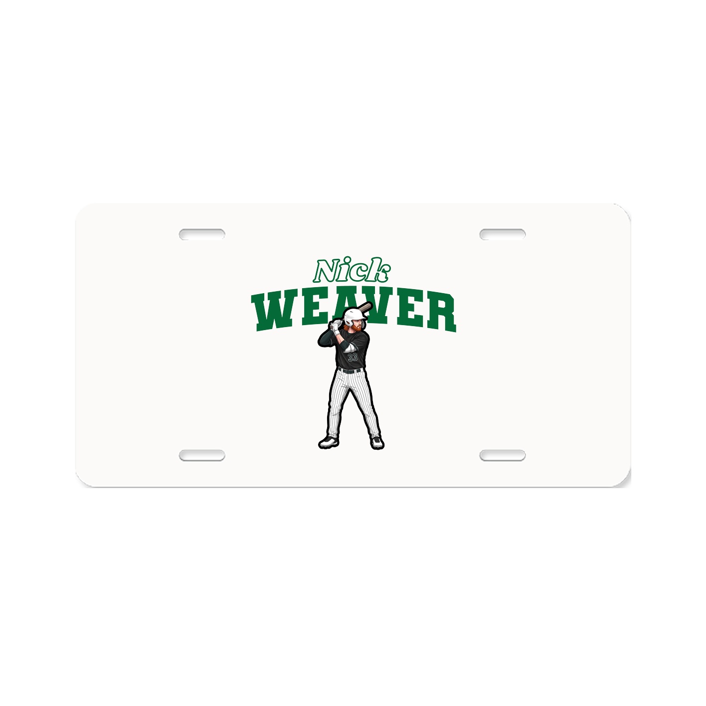 License Plate — Name Arch in Classic