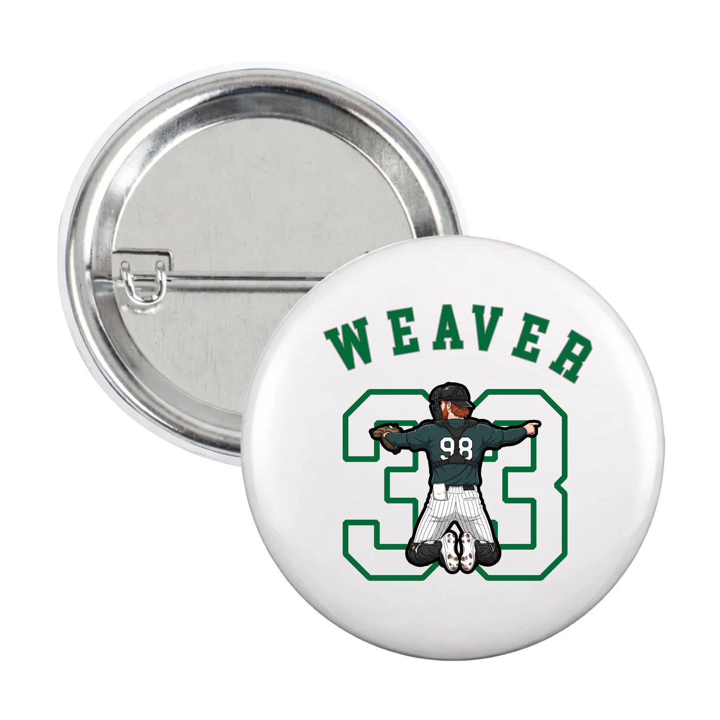 Game Day Button — Shirsey Arch in White