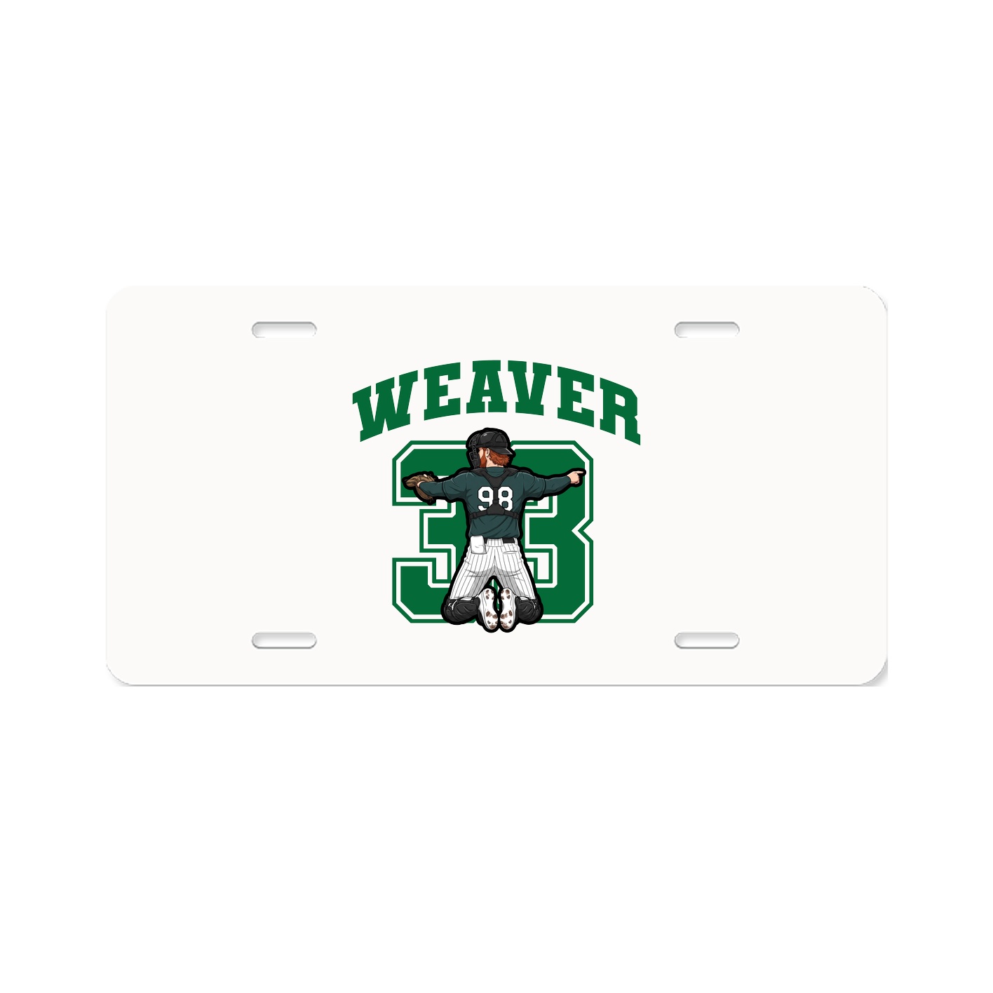License Plate — Number in Classic