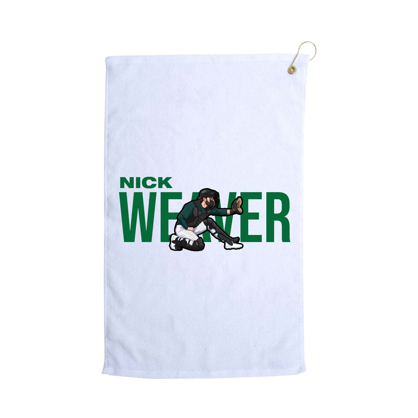 Golf Towel — Player Name in White