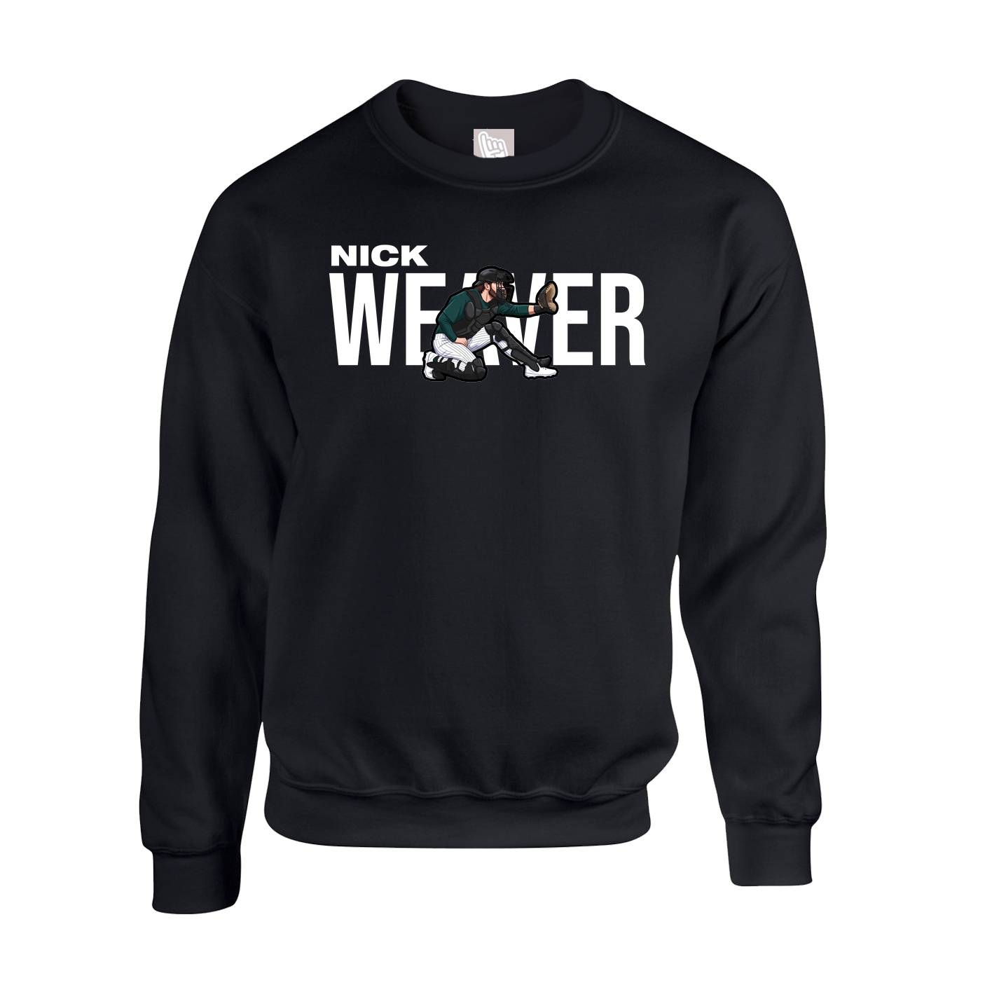 Fleece Crew — Player Name in Black
