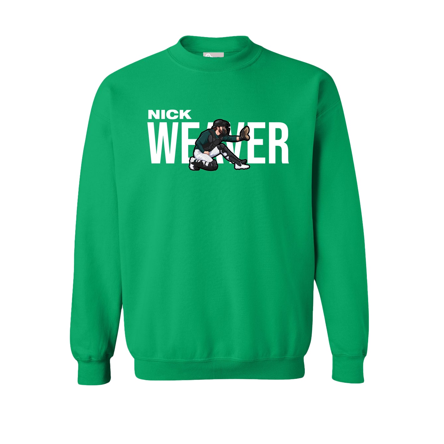 Fleece Crew — Player Name in Green