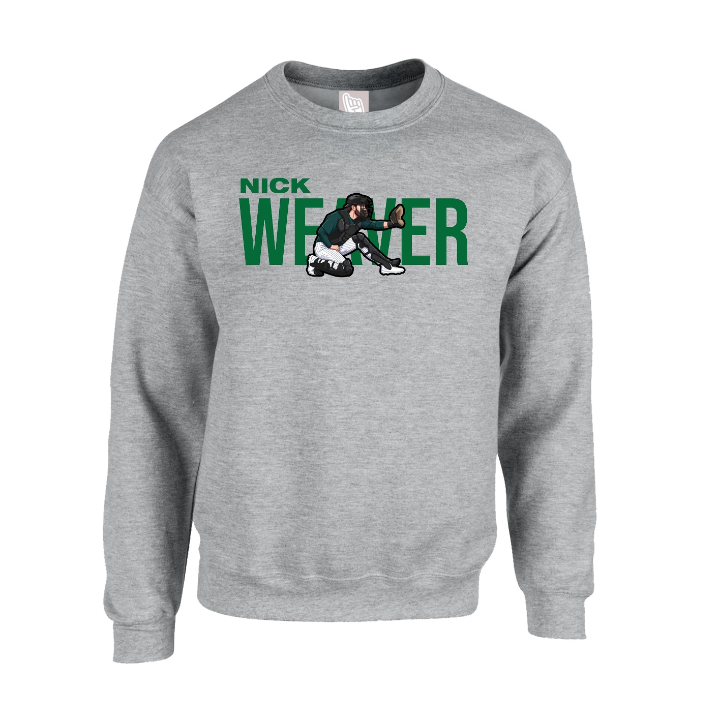 Fleece Crew — Player Name in Grey