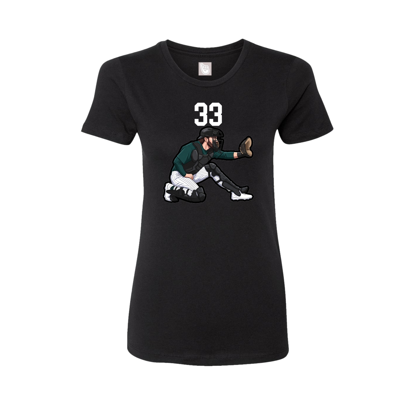 Womens Tee — Number Top in Black