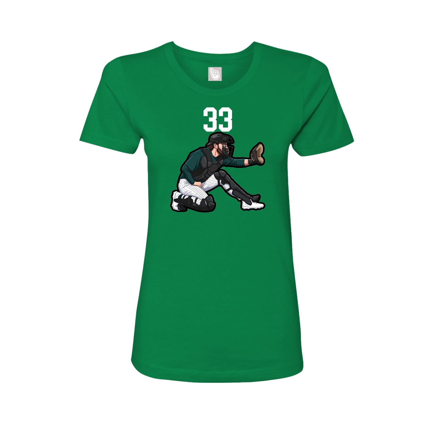 Womens Tee — Number Top in Green