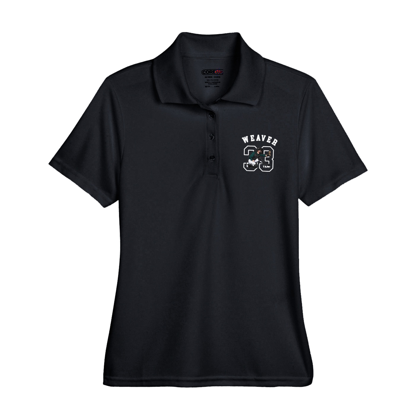 Womens Performance Polo — Shirsey Arch in Black