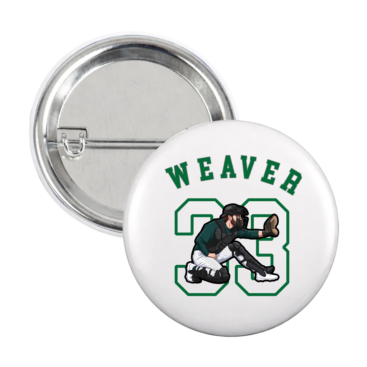 Game Day Button — Shirsey Arch in White