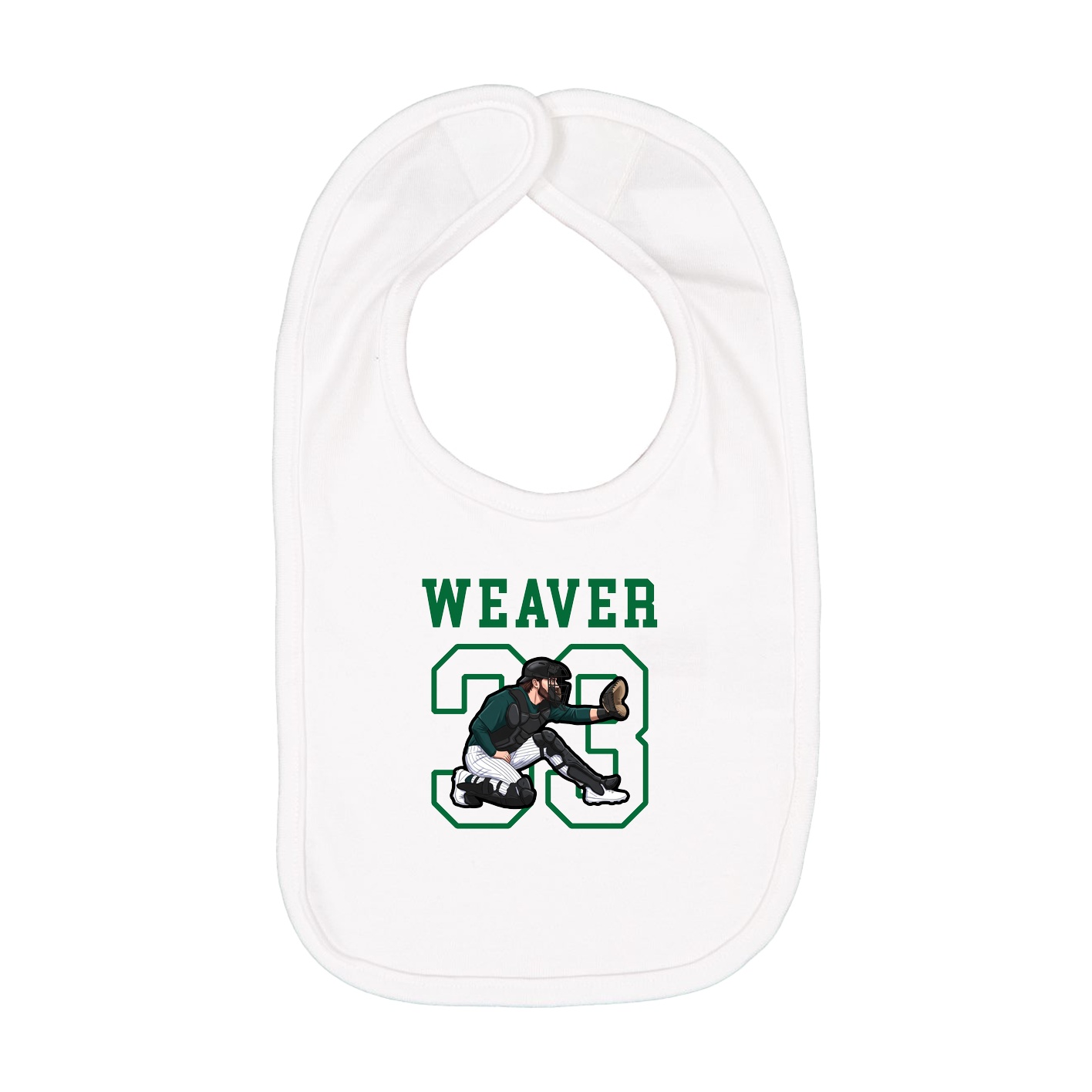 Infant Bib — Shirsey in White