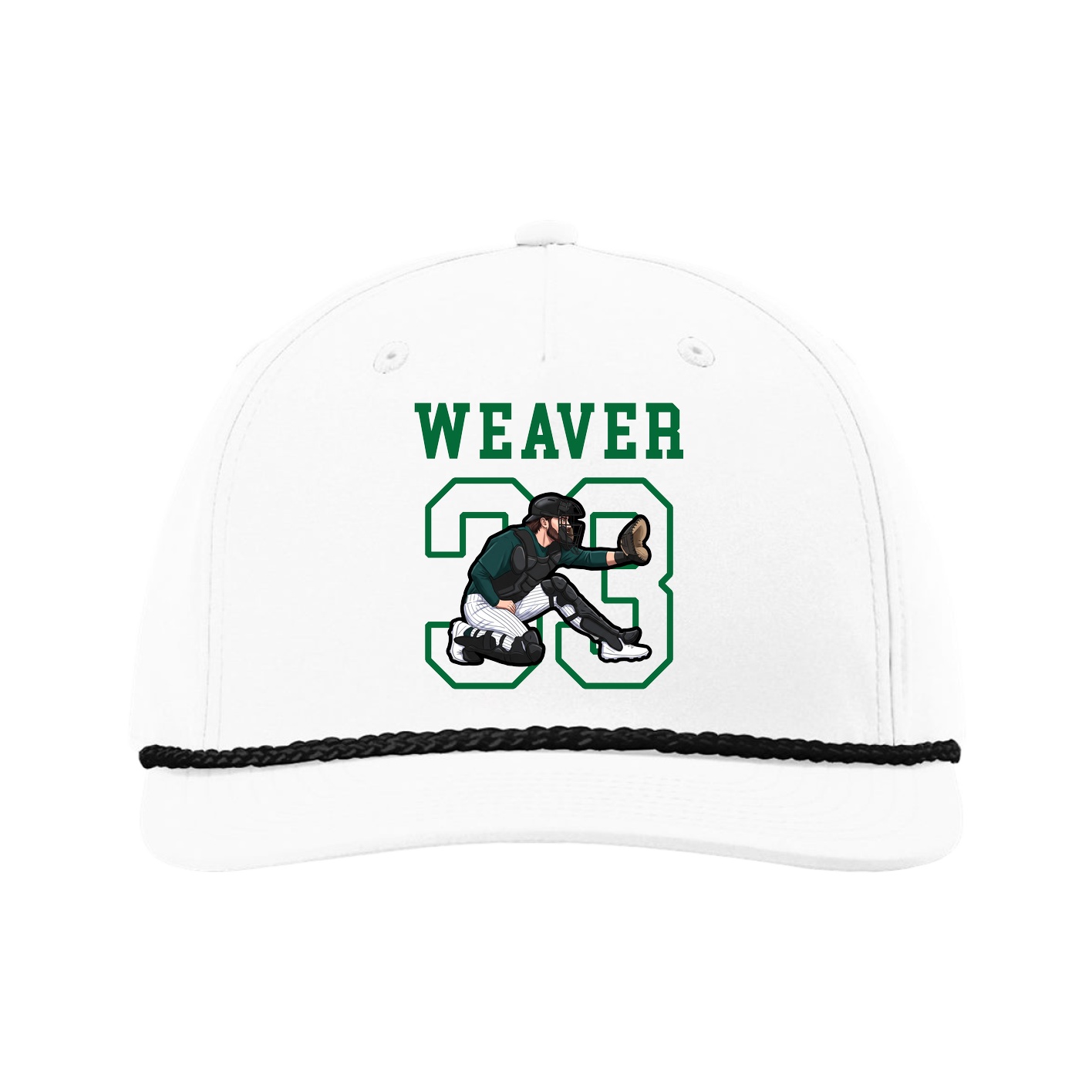 Five-Panel Classic Rope Cap — Shirsey in White