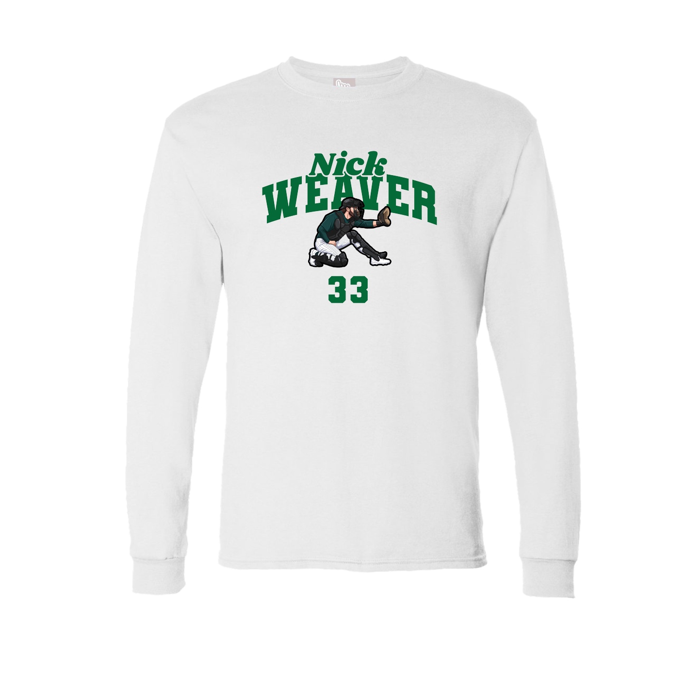 Long Sleeve Tee — Signature Arch in White