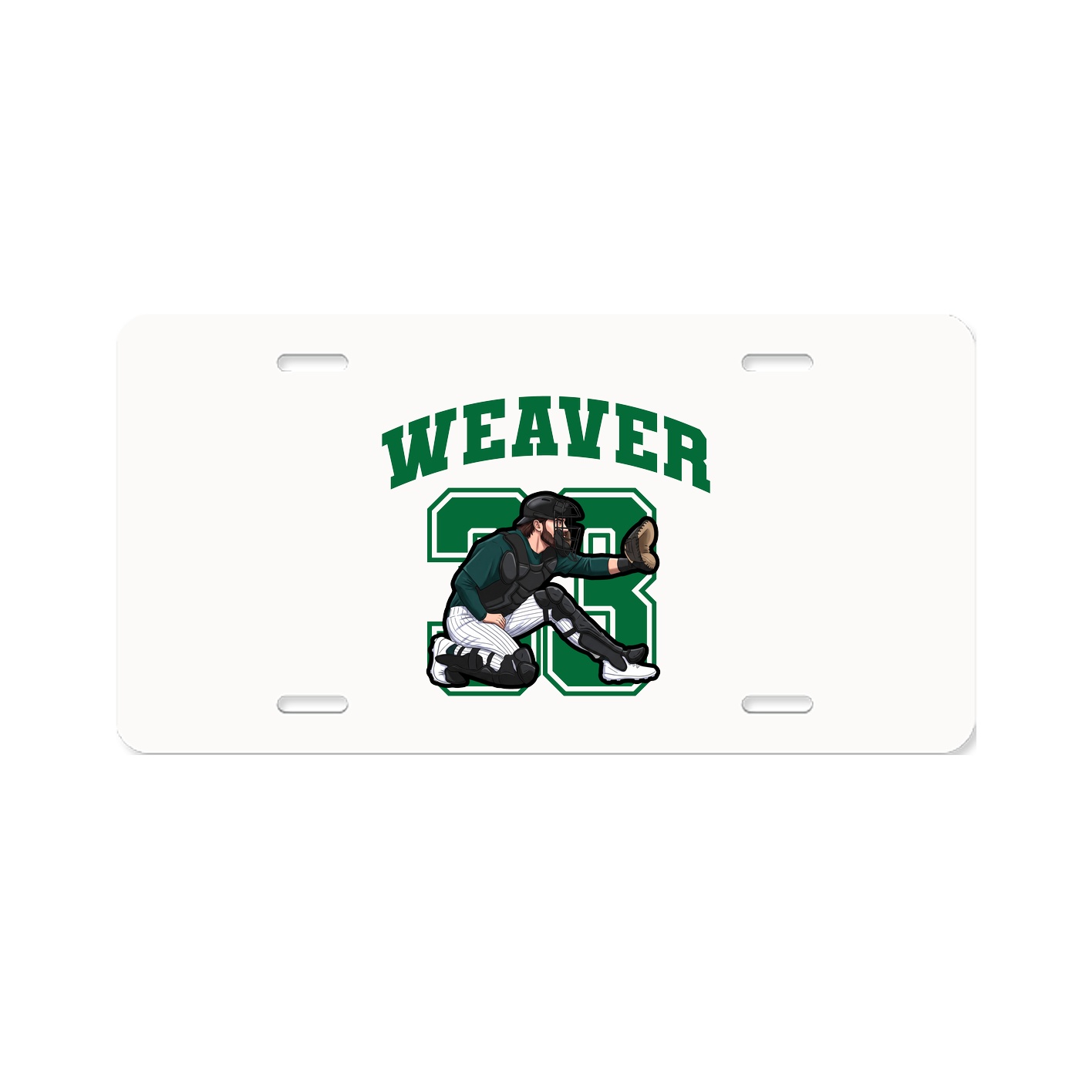 License Plate — Number in Classic