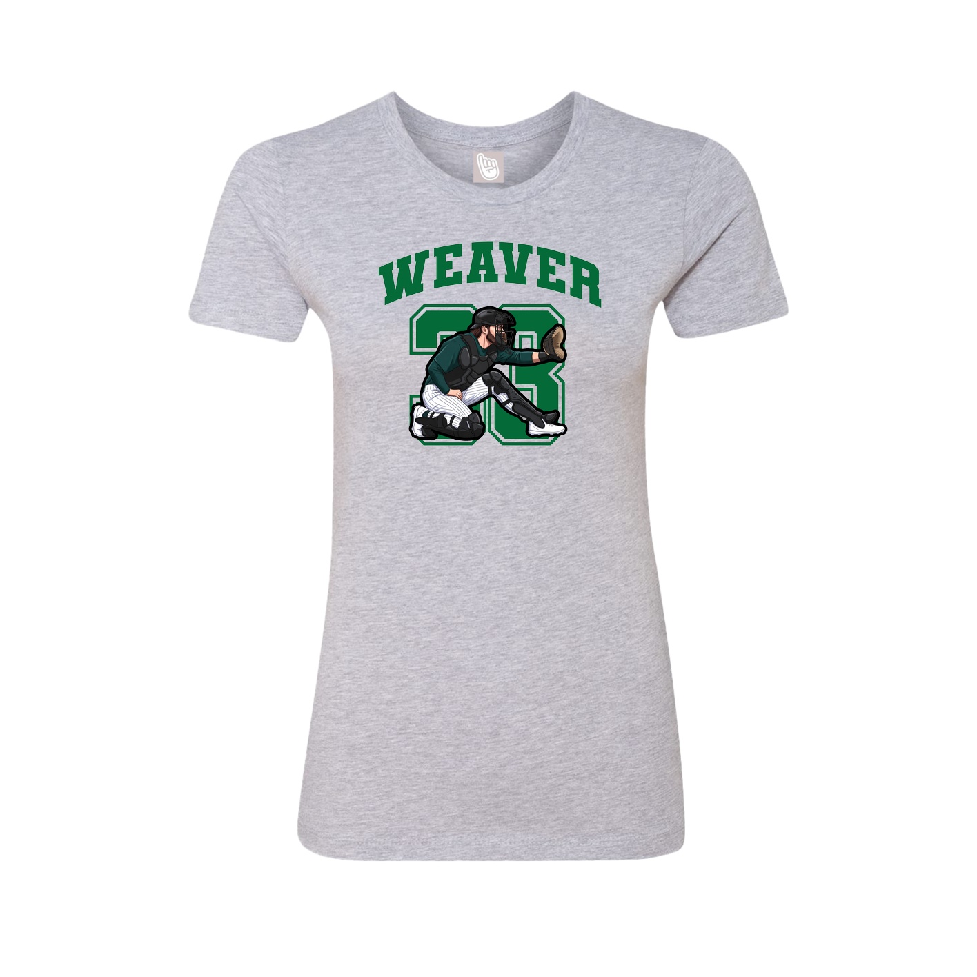 Womens Tee — Number in Grey