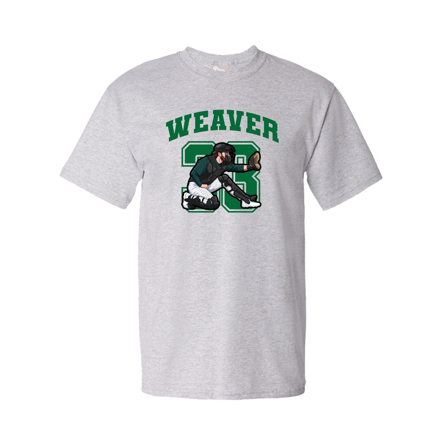 Youth Tee — Number in Grey