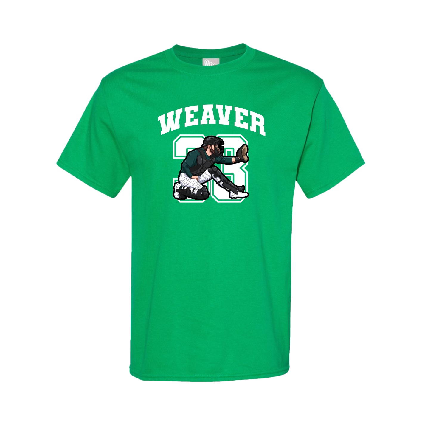 Youth Tee — Number in Green