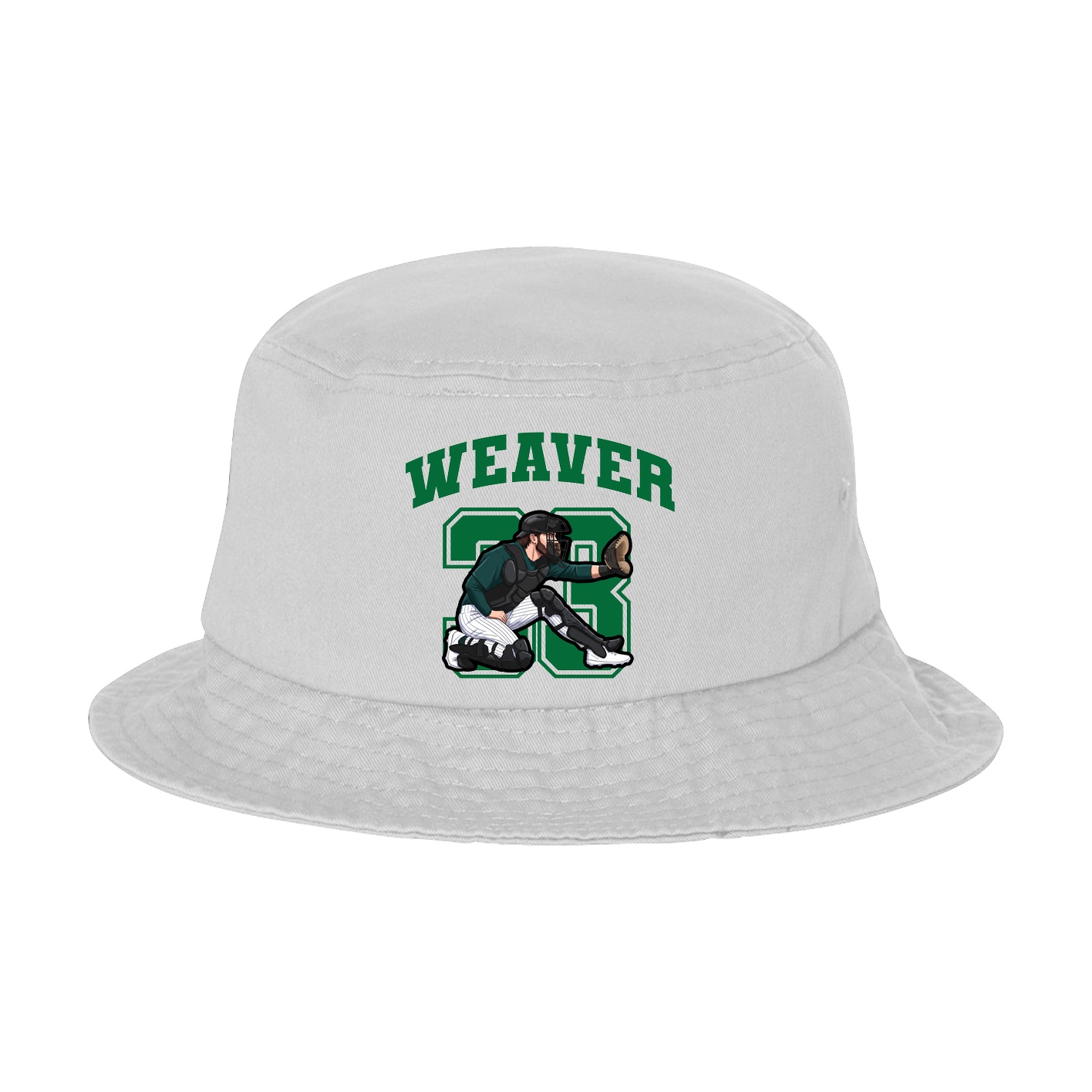 Bucket Cap — Number in White