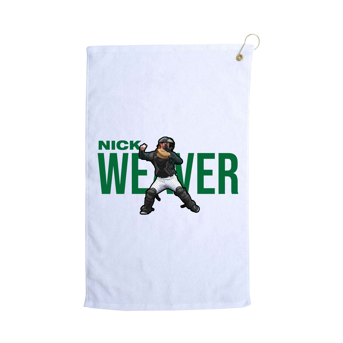 Golf Towel — Player Name in White