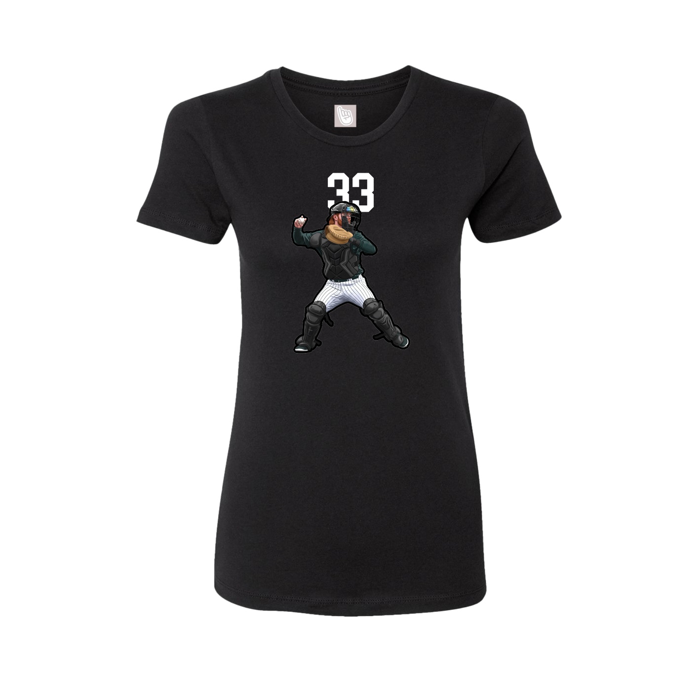 Womens Tee — Number Top in Black