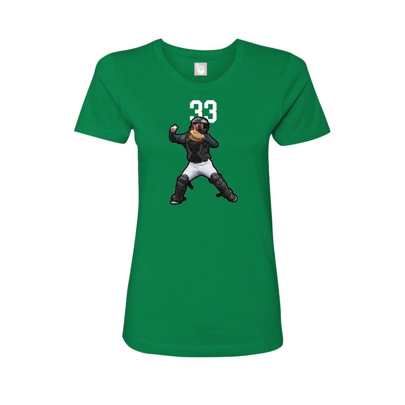 Womens Tee — Number Top in Green