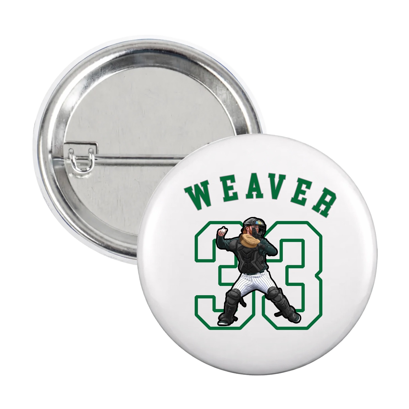 Game Day Button — Shirsey Arch in White