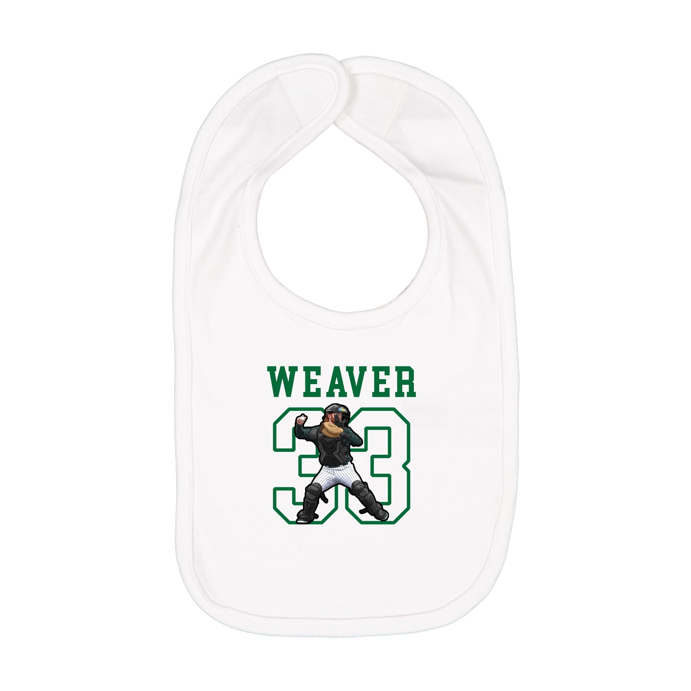 Infant Bib — Shirsey in White