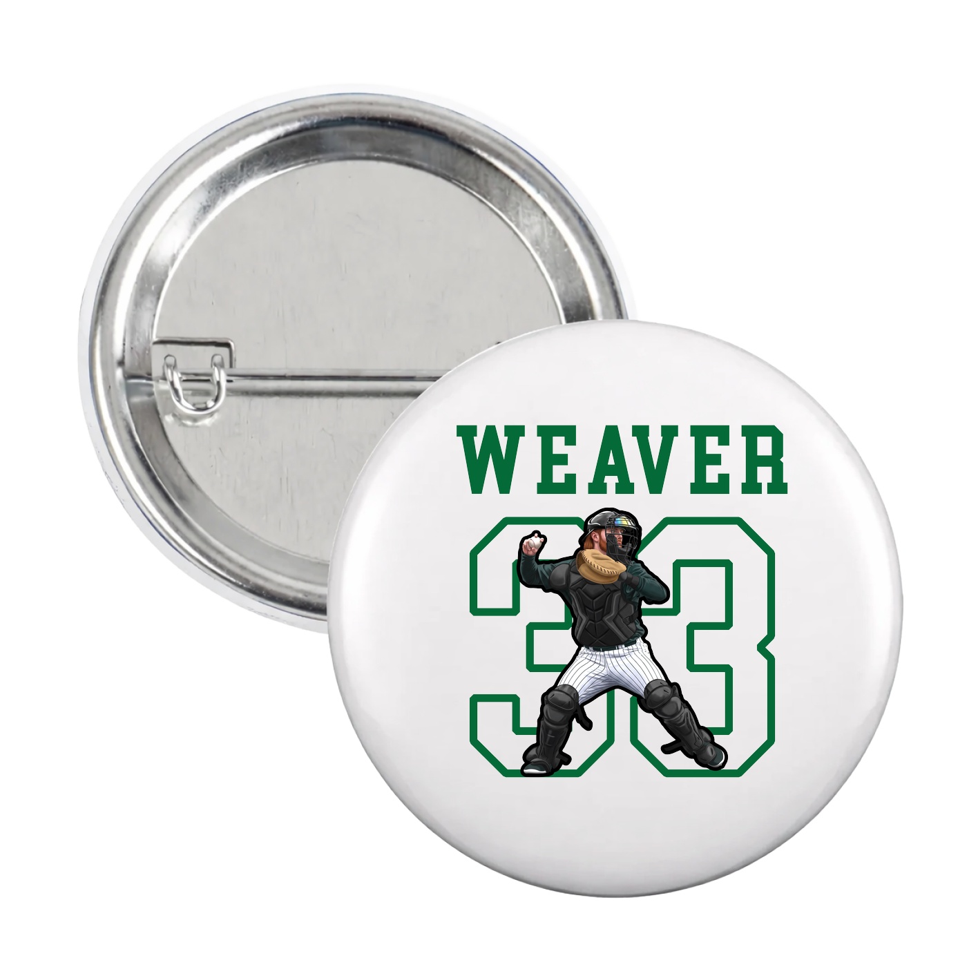 Game Day Button — Shirsey in White