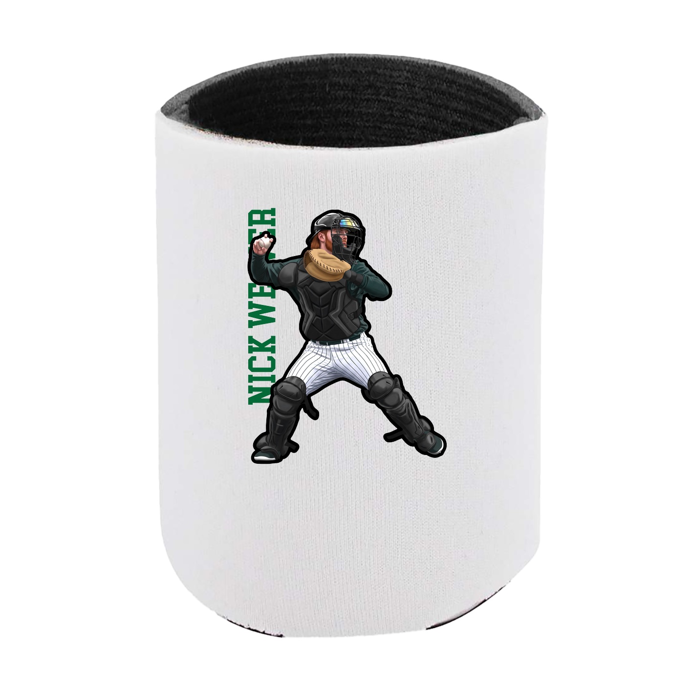 Can Holder — Name Vertical in White