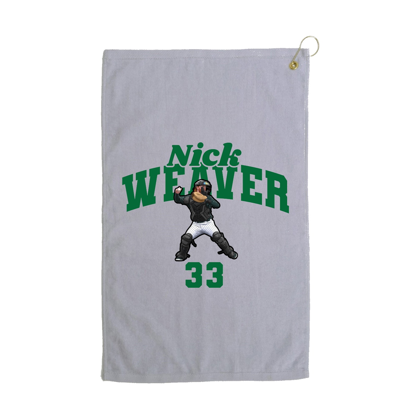 Golf Towel — Signature Arch in Grey