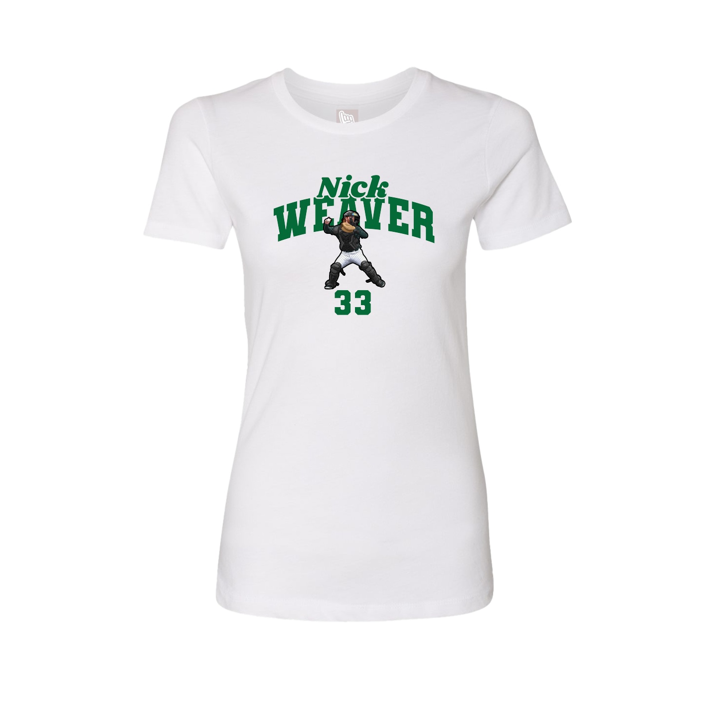 Womens Tee — Signature Arch in White