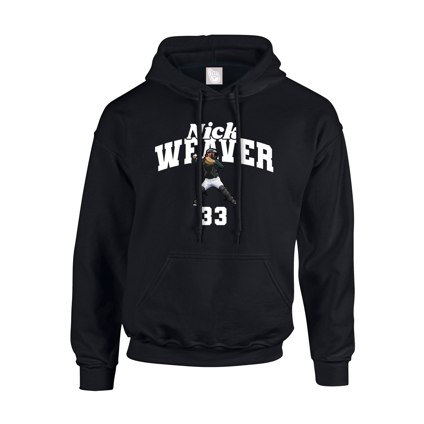 Youth Hoodie — Signature Arch in Black