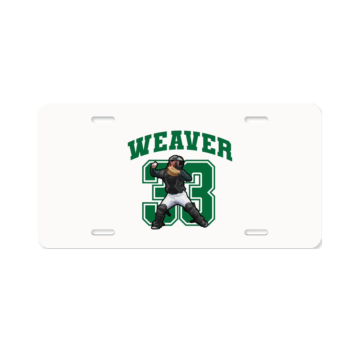 License Plate — Number in Classic