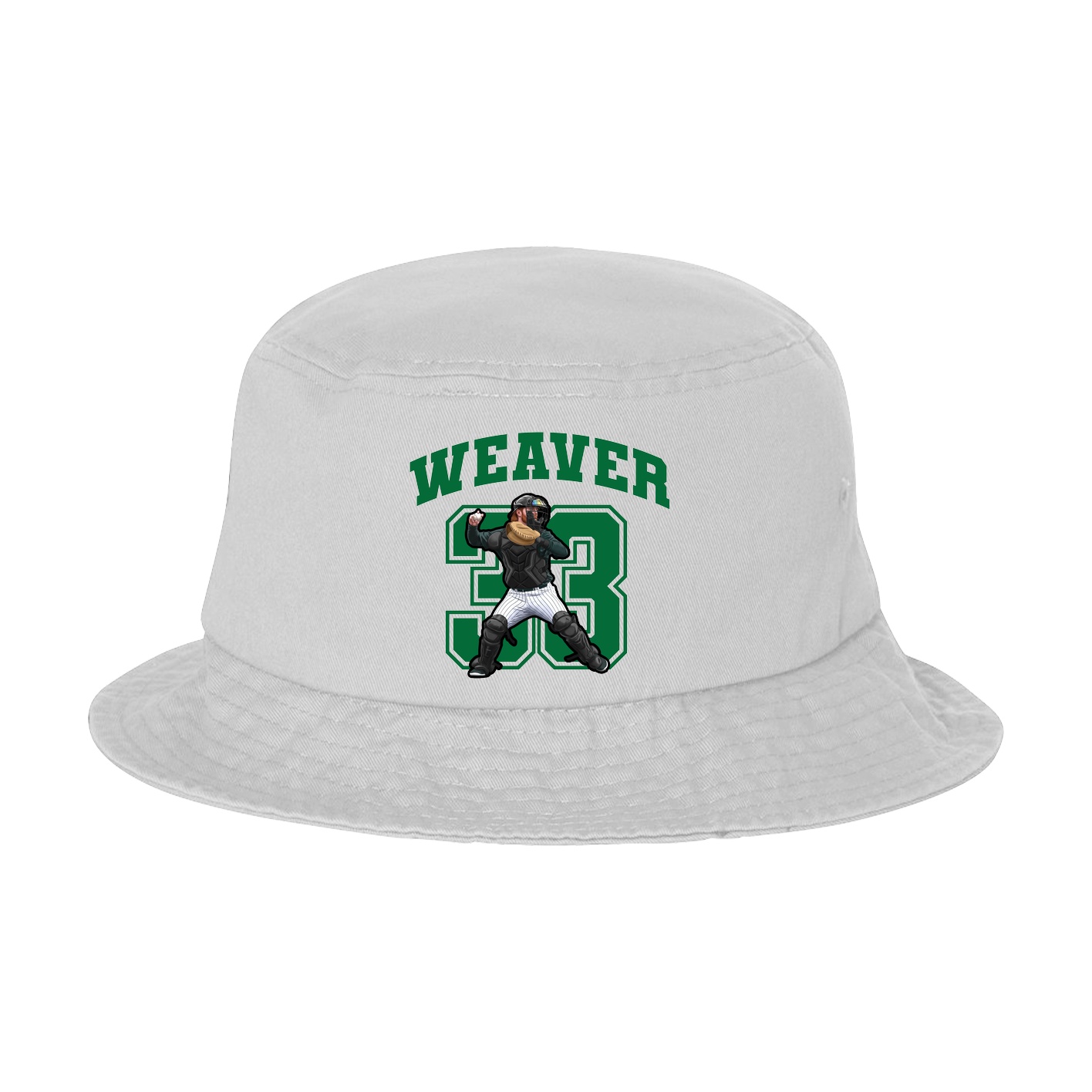 Bucket Cap — Number in White