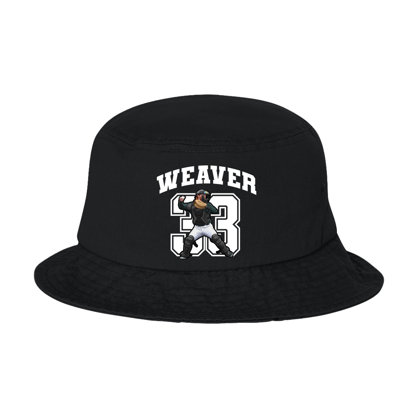 Bucket Cap — Number in Black