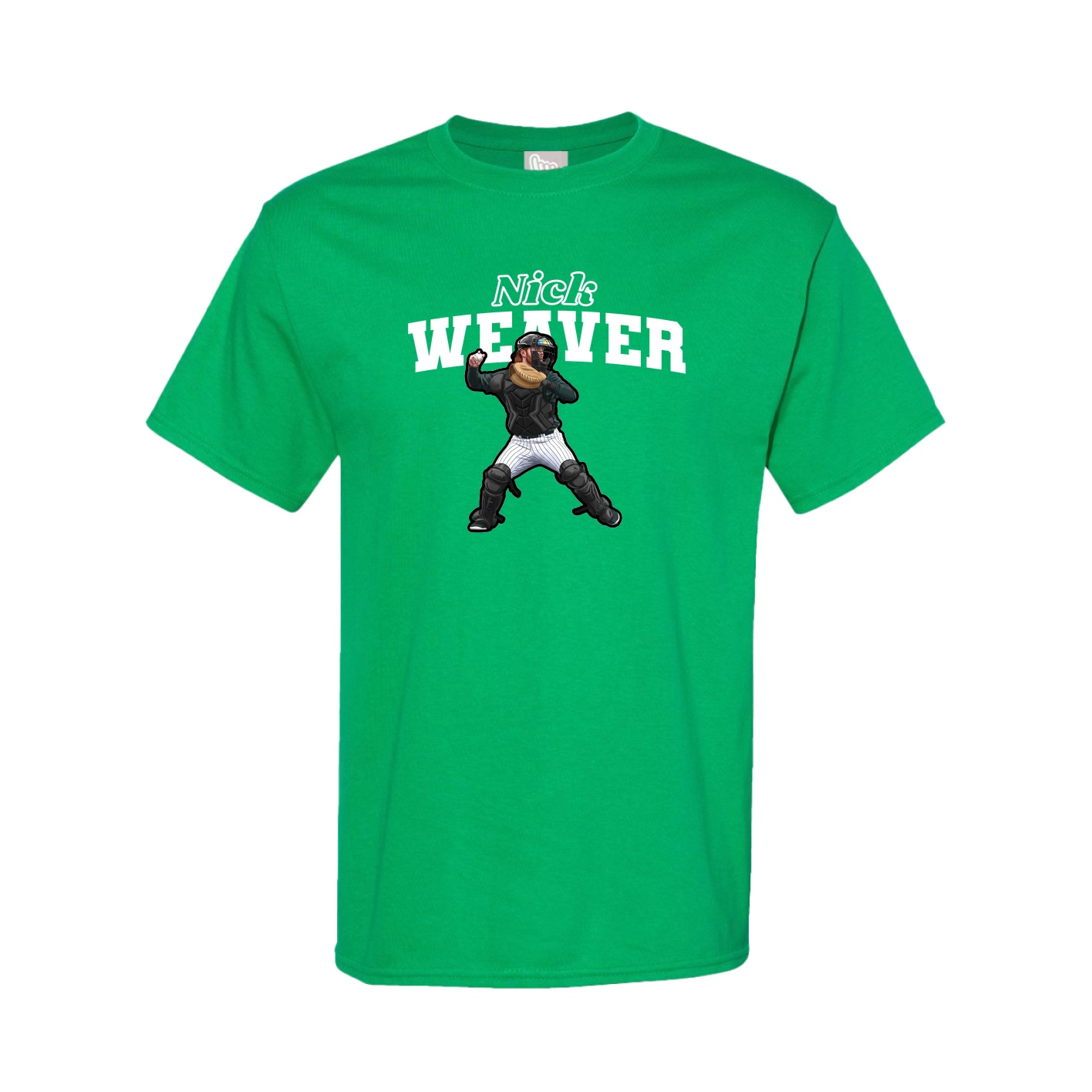 Youth Tee — Name Arch in Green