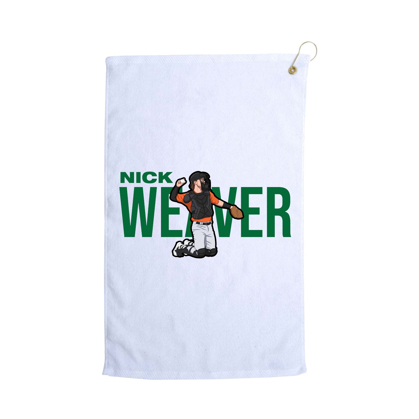 Golf Towel — Player Name in White