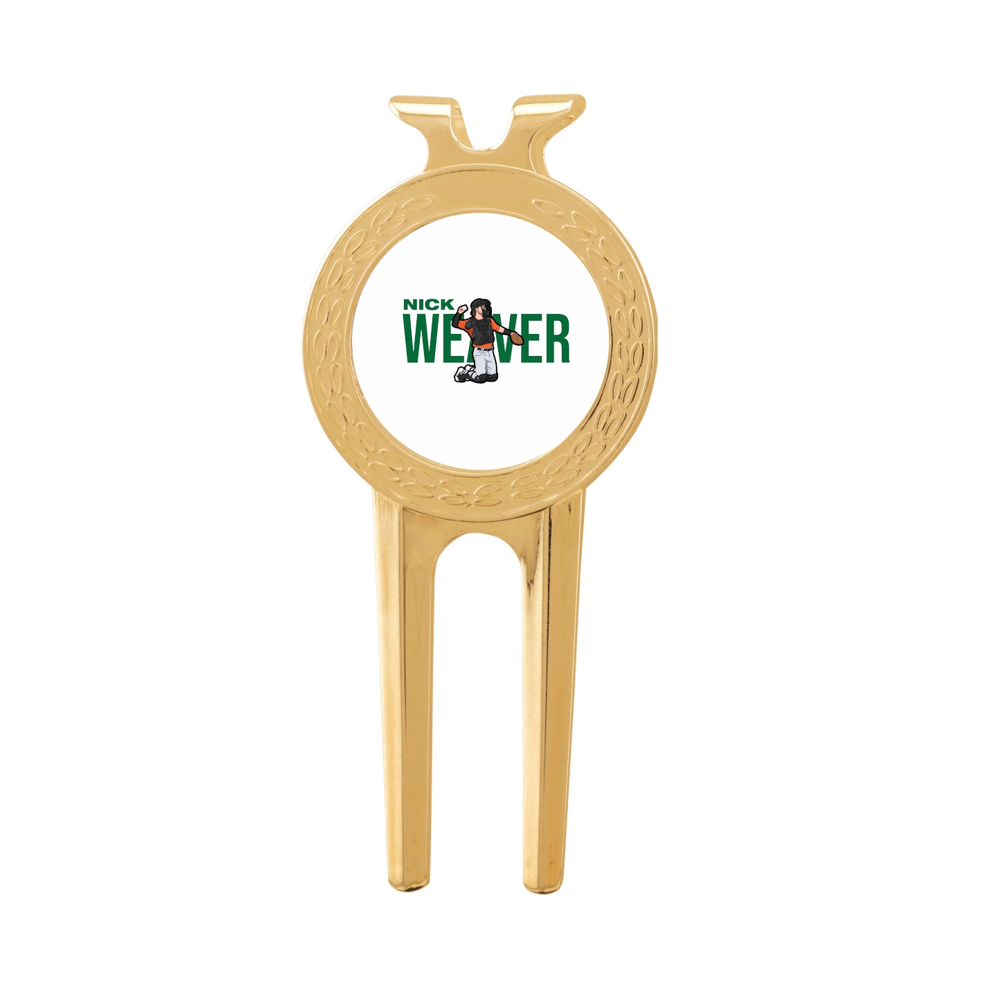 Divot Tool with Ball Marker — Player Name in Classic