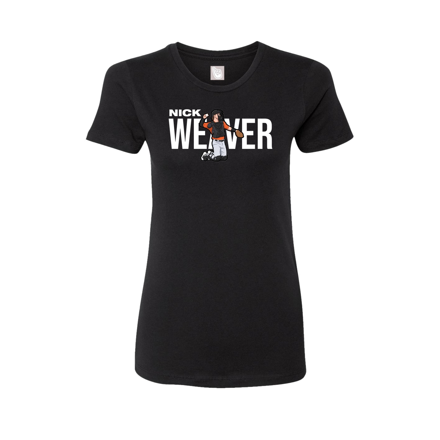 Womens Tee — Player Name in Black