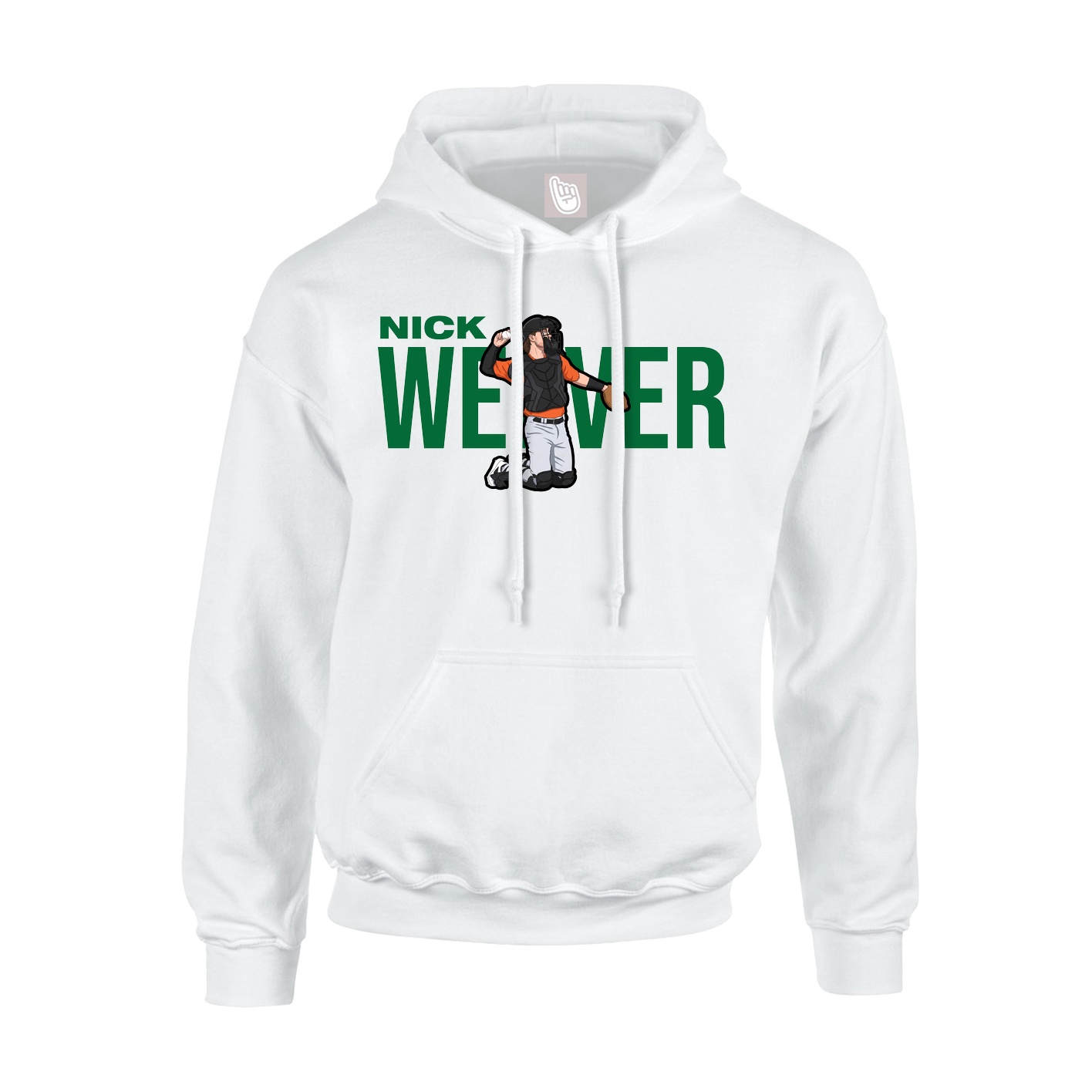 Hoodie — Player Name in White