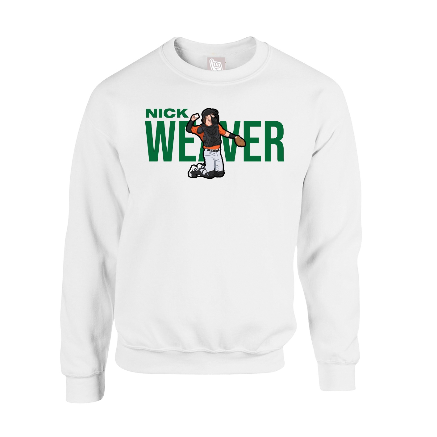 Fleece Crew — Player Name in White