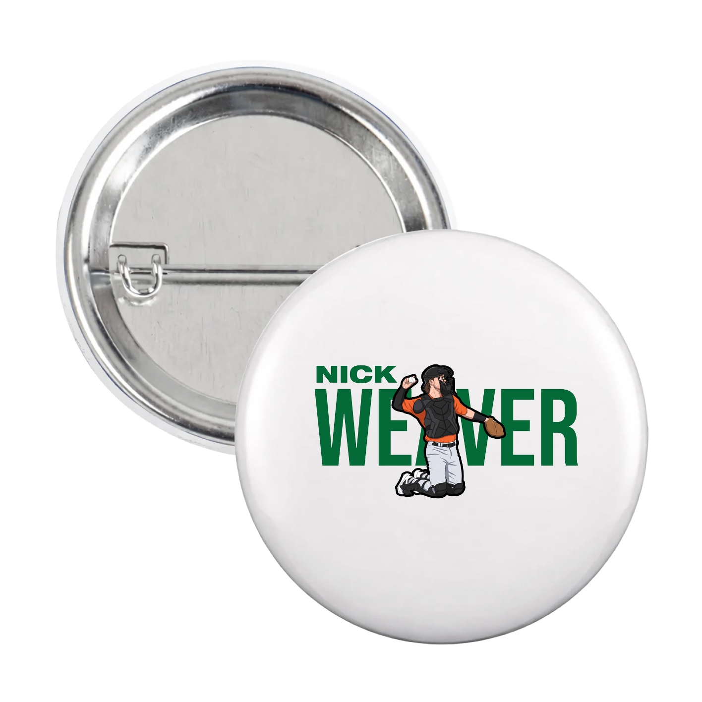 Game Day Button — Player Name in White