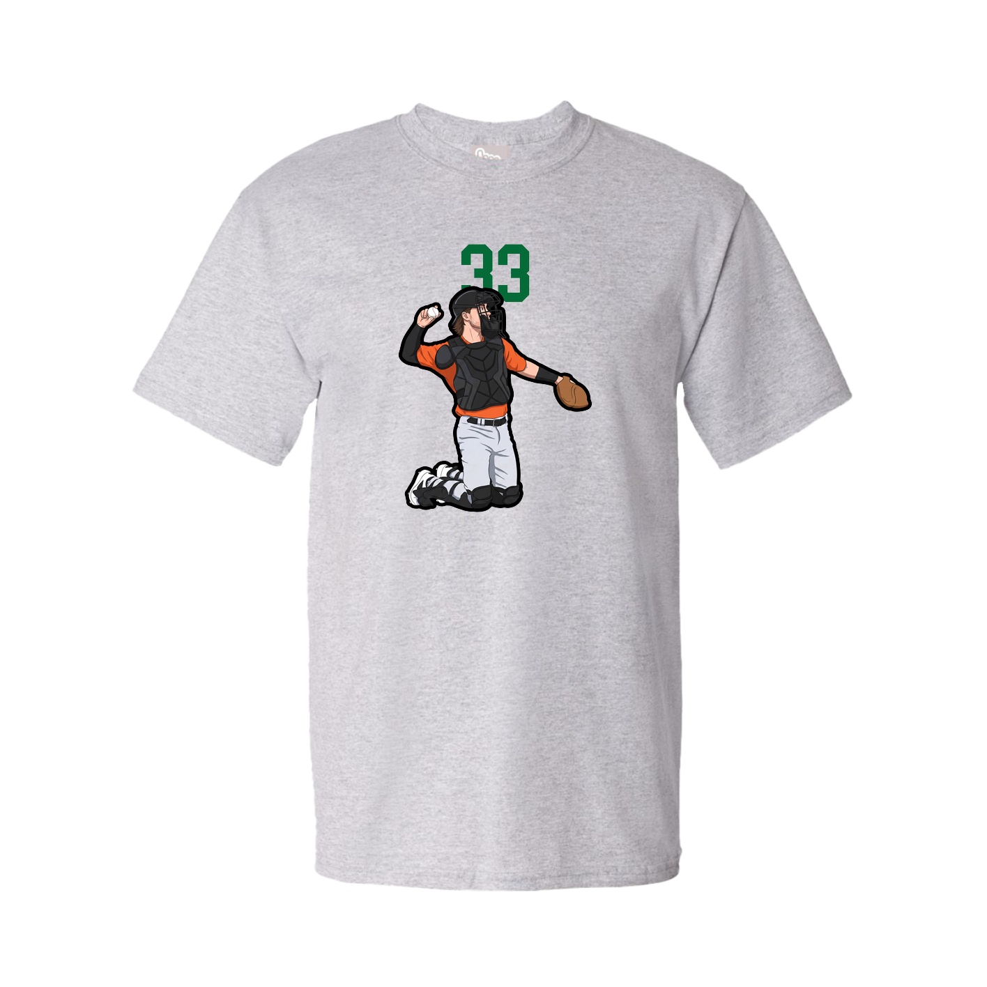 Youth Tee — Number Top in Grey