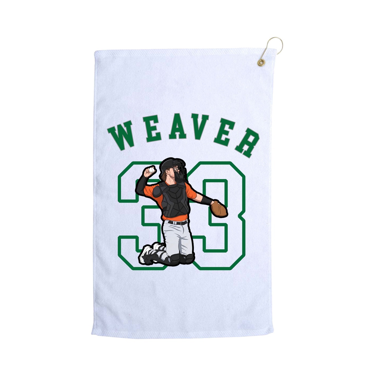 Golf Towel — Shirsey Arch in White