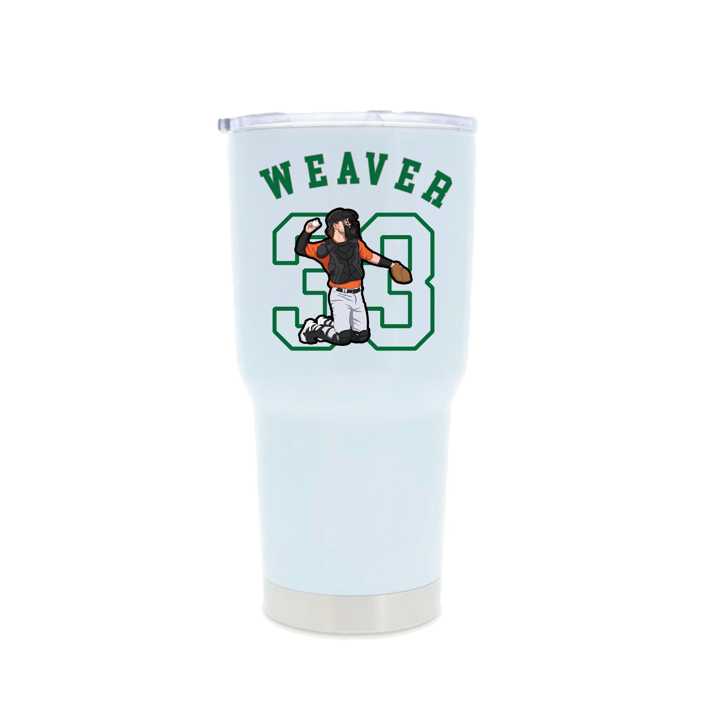 30oz Stainless Steel Tumbler — Shirsey Arch in White