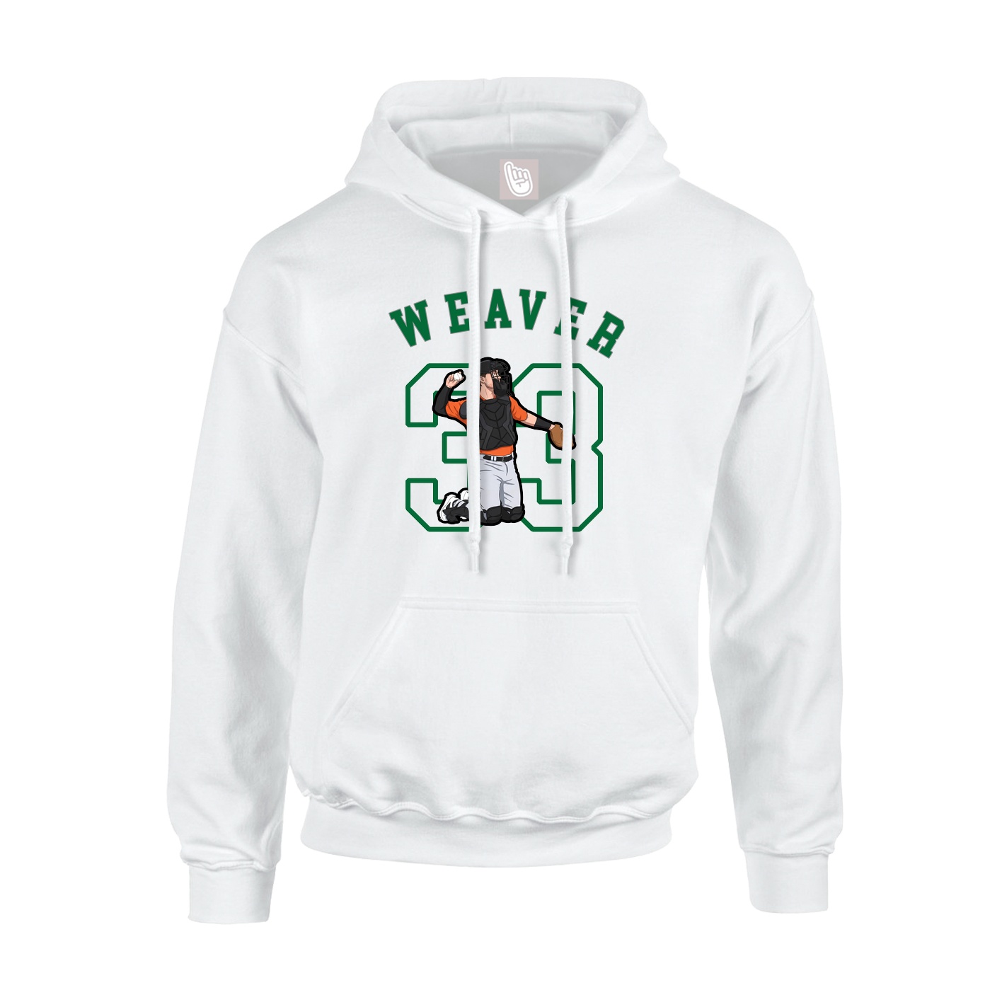 Youth Hoodie — Shirsey Arch in White
