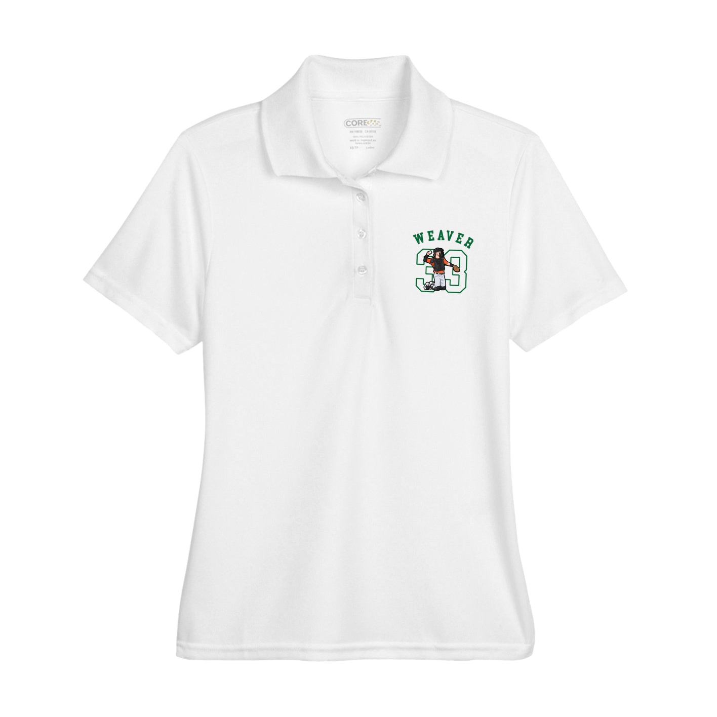 Womens Performance Polo — Shirsey Arch in White