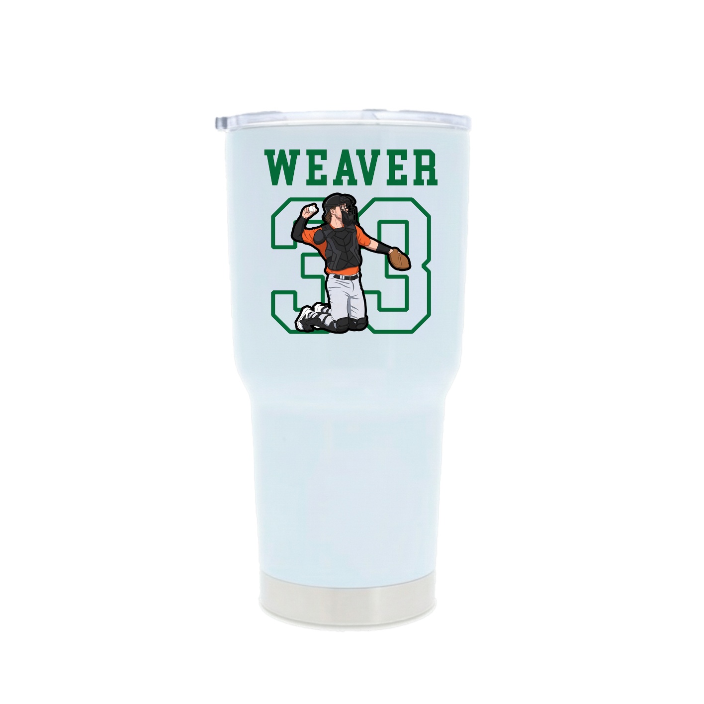 30oz Stainless Steel Tumbler — Shirsey in White
