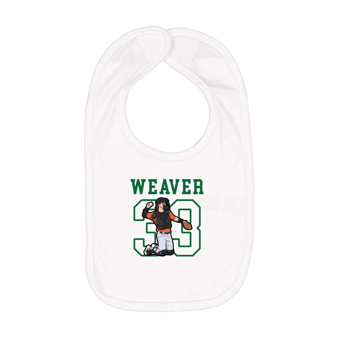 Infant Bib — Shirsey in White