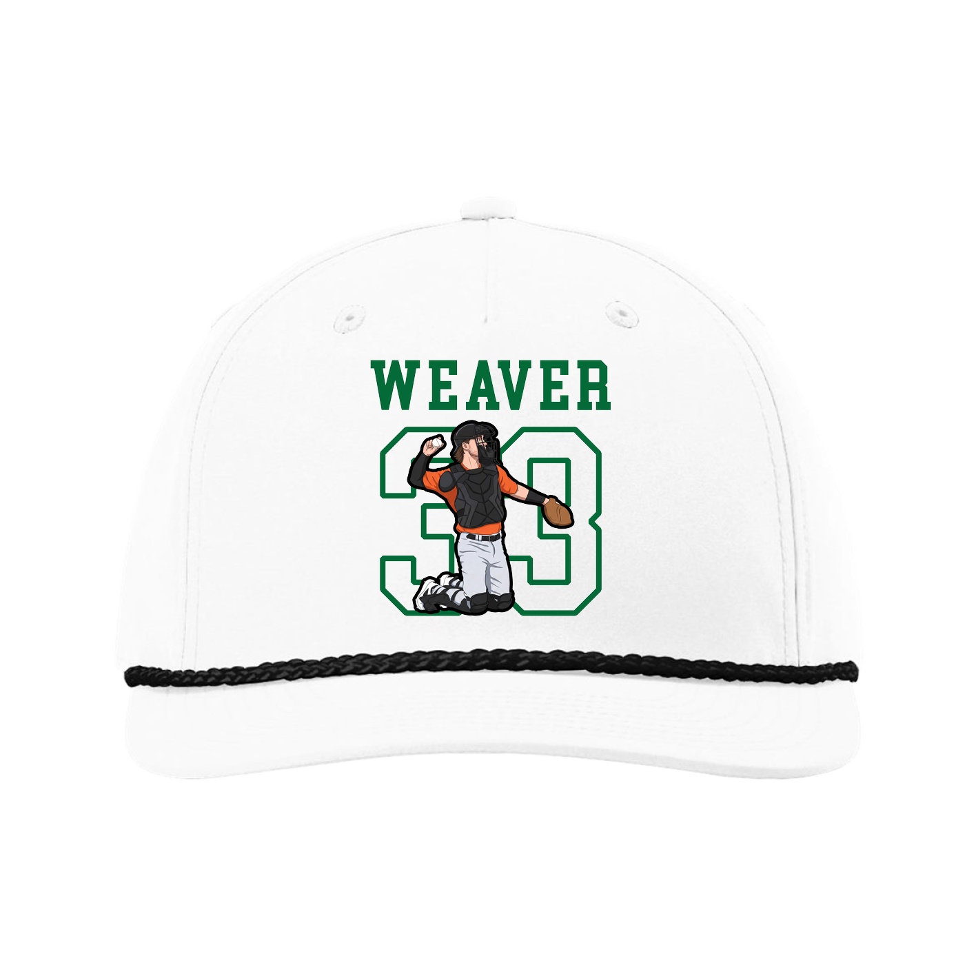 Five-Panel Classic Rope Cap — Shirsey in White