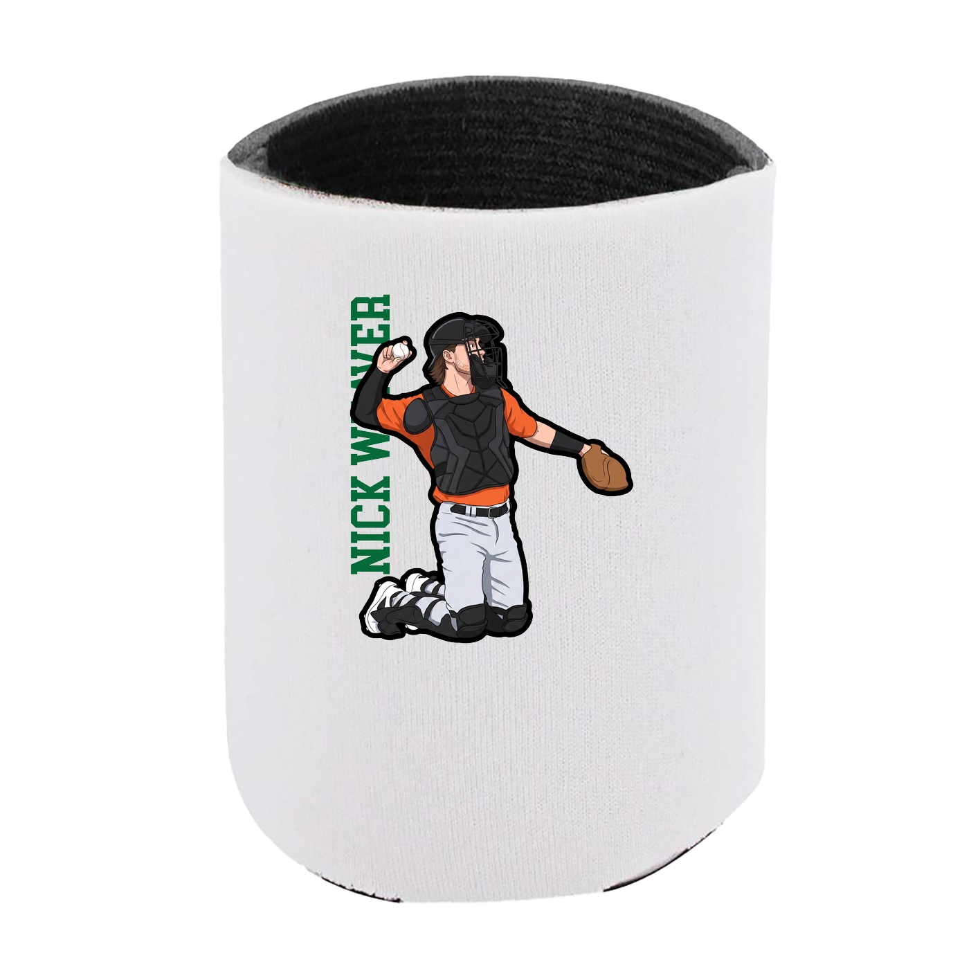 Can Holder — Name Vertical in White